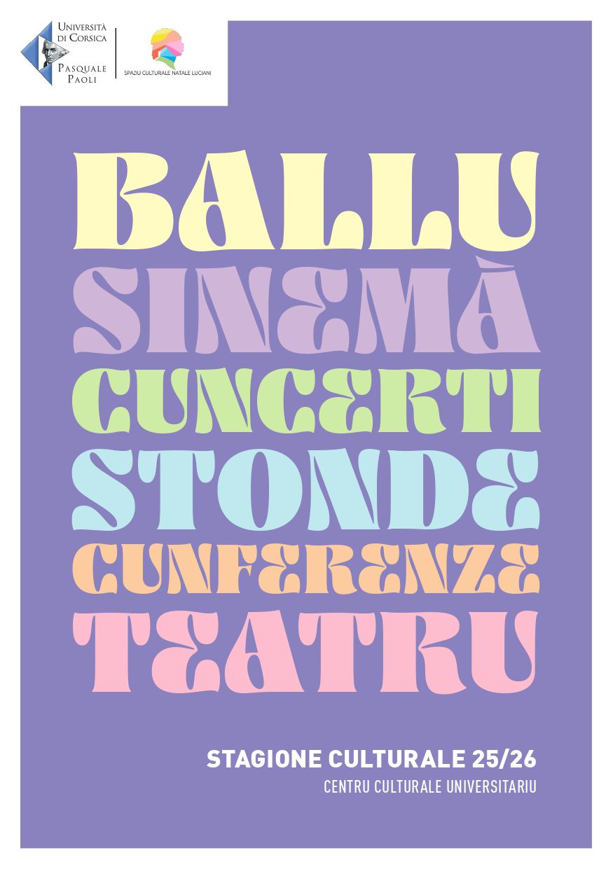 Programmation du CCU Spaziu Natale Luciani - Saison 2025/2026 - Corti