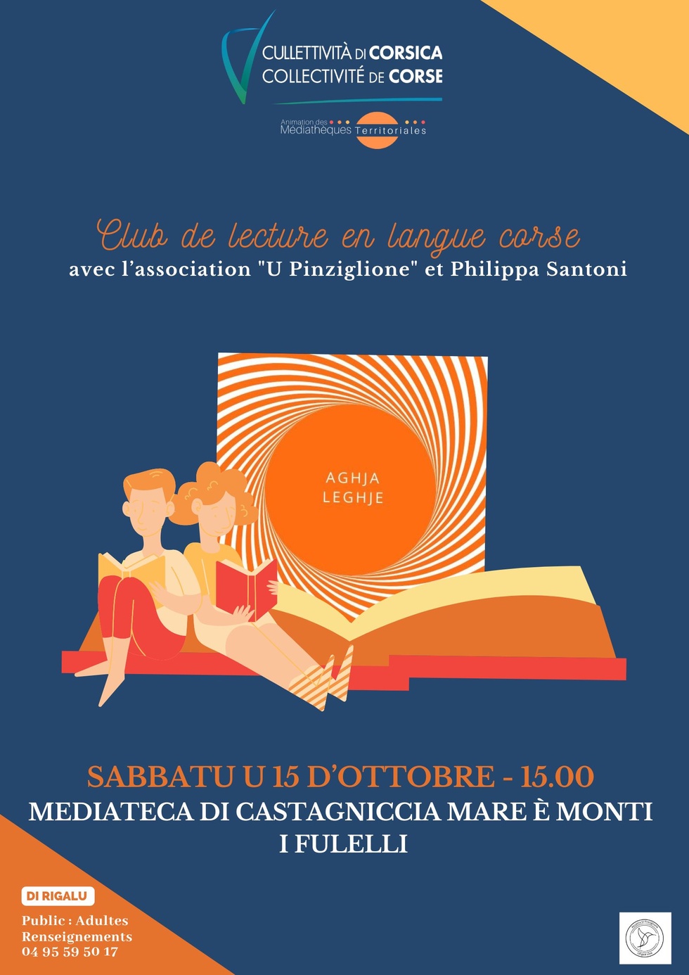Club de lecture en langue corse  avec l’association "U Pinziglione" et Philippa Santoni et présentation de la revue “Litteratura” - Médiathèque de Castagniccia Mare è Monti - I Fulelli