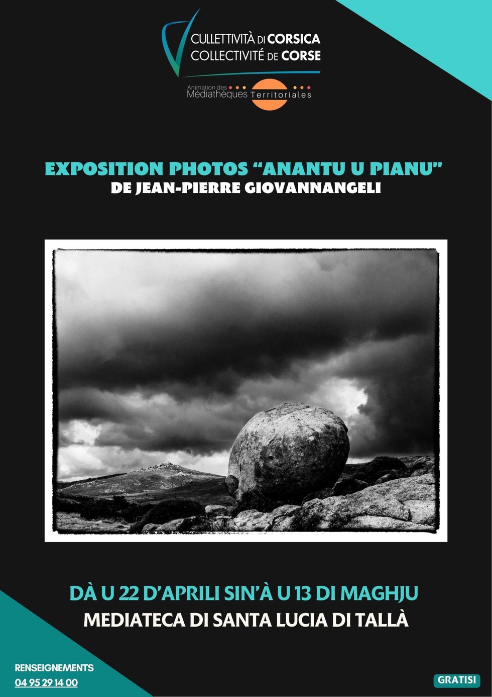 Exposition photos « Anantu u pianu » de Jean-Pierre Giovannangeli - Mediateca territuriale di Santa Lucia di Tallà