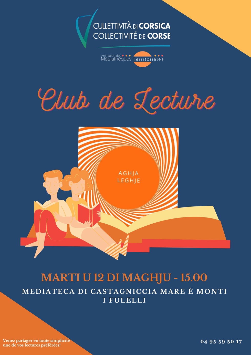 Aghja Leghje / Club de lecture - Médiathèque de Castagniccia Mare et Monti - I Fulelli Aghja Leghje / Club de lecture - Médiathèque de Castagniccia Mare et Monti - I Fulelli