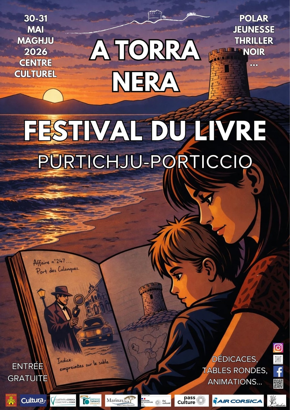 3ème édition du Festival du livre policier/noir/thriller : "A Torra Nera" - Centre culturel - Purtichju