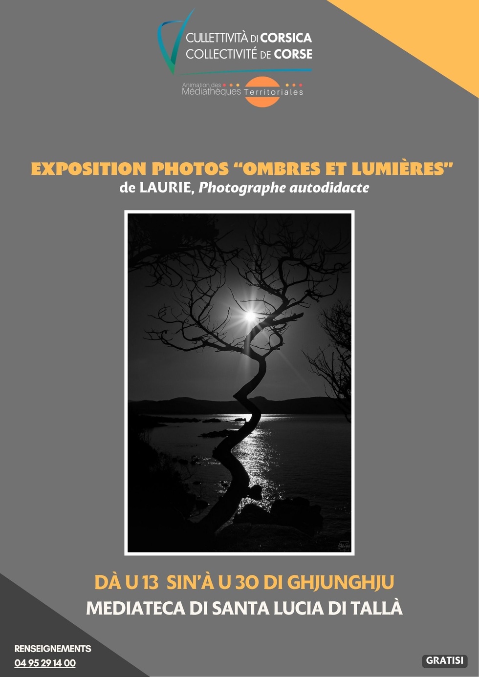 Exposition "Ombres et lumières" de Laurie, photographe autodidacte - Mediateca territuriale di Santa Lucia di Tallà