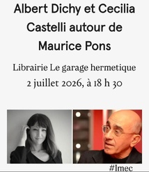 Dans le cadre de sa résidence littéraire portée par la Direction de la Culture de la Collectivité de Corse, Cécilia Castelli est reçue à la librairie "Le Garage Hermétique" à Luc-sur-Mer dans le Calvados