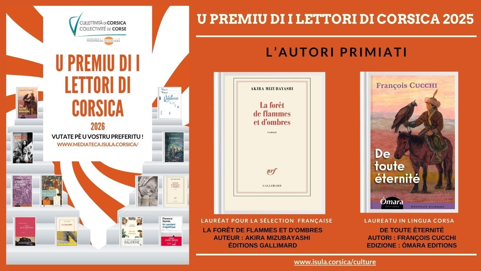 PREMIU DI I LETTORI DI CORSICA 2026 : L'AUTORI PRIMIATI