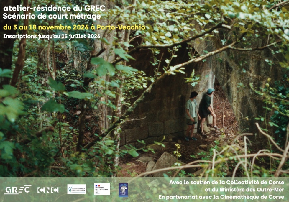 Atelier-Résidence du GREC à Portivechju en partenariat avec la Cinémathèque de Corse : Scénario de court métrage, du 3 au 18 novembre 2026