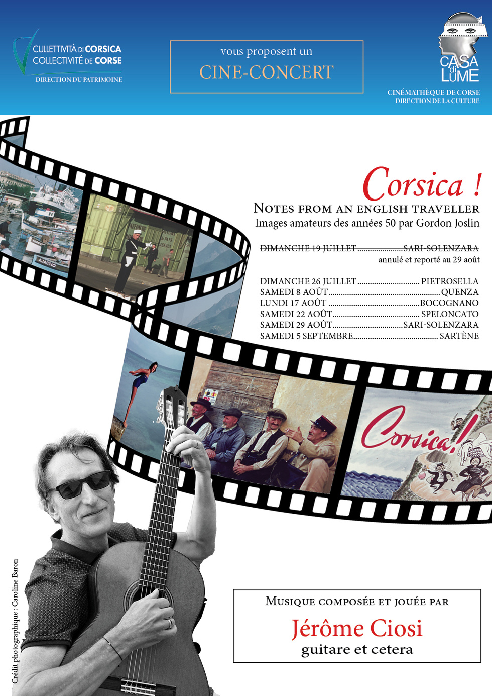 Cinémathèque itinérante de Corse : Ciné-concert "Corsica !" avec Jérôme Ciosi Cinémathèque itinérante de Corse : Ciné-concert "Corsica !" avec Jérôme Ciosi
