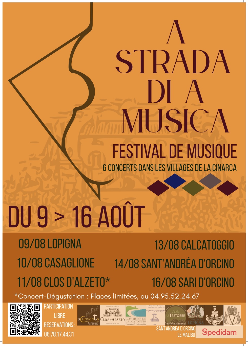 Festival "A Strada di a Musica" - Lopigna / Casaglione / Sari d'Urcinu / Calcatoghju / Sant'Andria d'Urcinu