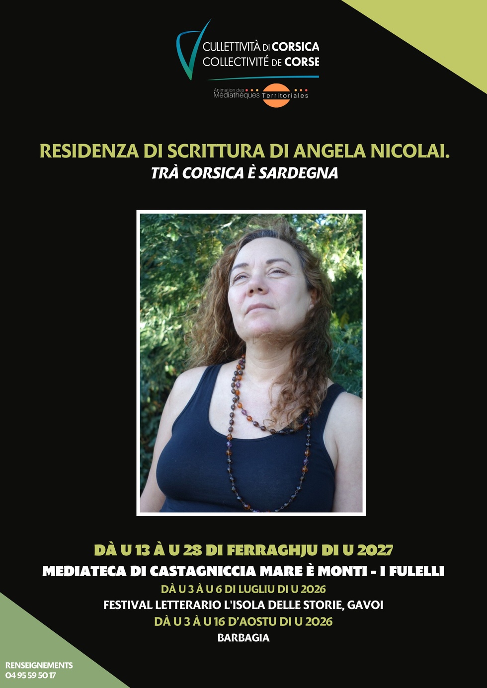Retour en images sur la résidence d'écriture d'Angela Nicolai au "Festival letterario L'Isola delle Storie" - Sardegna