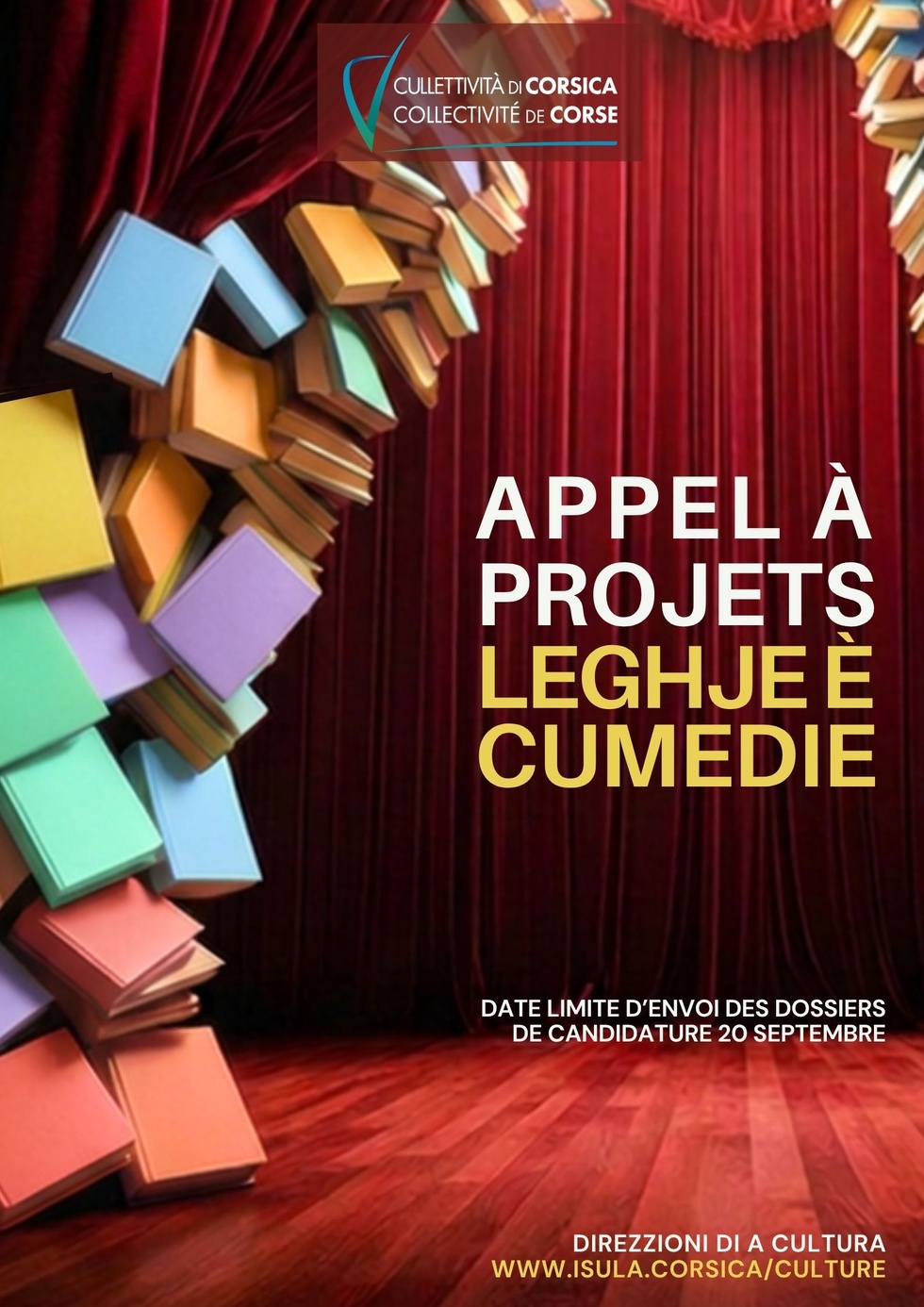 CHJAMA À PRUGHJETTI : LEGHJE E CUMEDIE 2026-2027 CHJAMA À PRUGHJETTI : LEGHJE E CUMEDIE 2026-2027