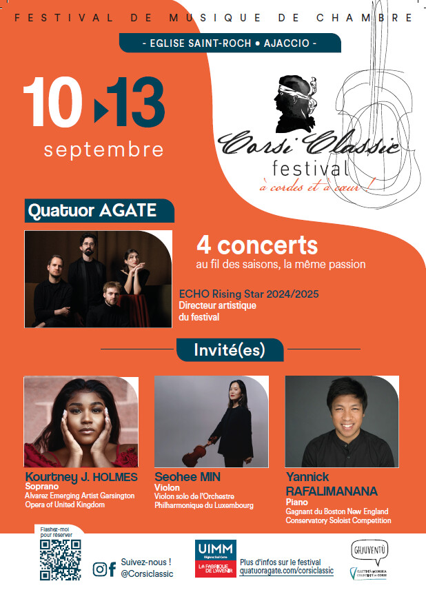 11ème édition du Festival de musique de chambre "CorsiClassic" - Église Saint-Roch - Aiacciu