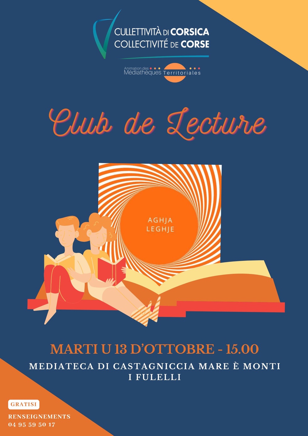Club de lecture "Aghja leghje" - Médiathèque de Castagniccia Mare et Monti - I Fulelli 