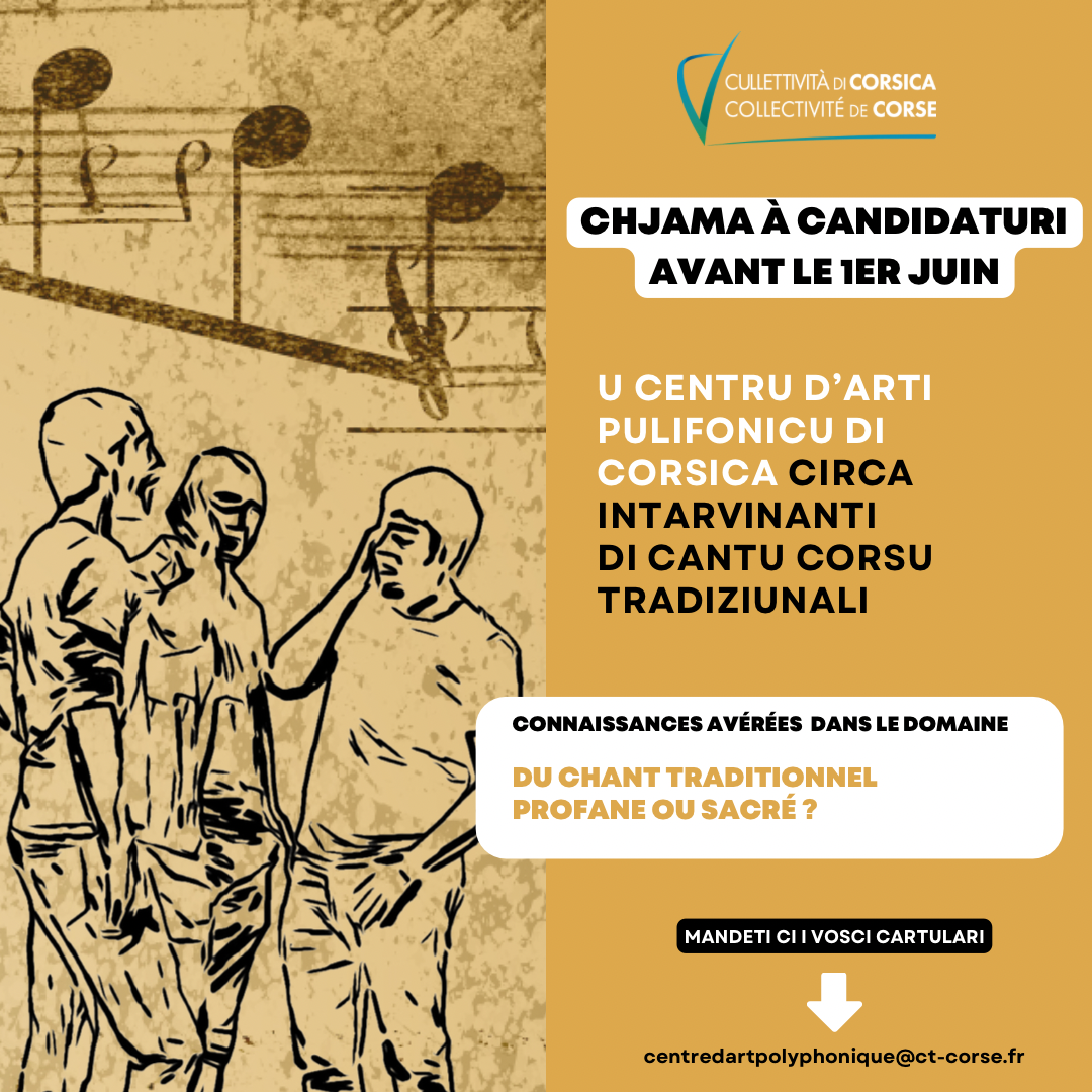 U Centru d'Art Pulifonica di Corsica circa intarvinanti di cantu corsu tradiziunali !