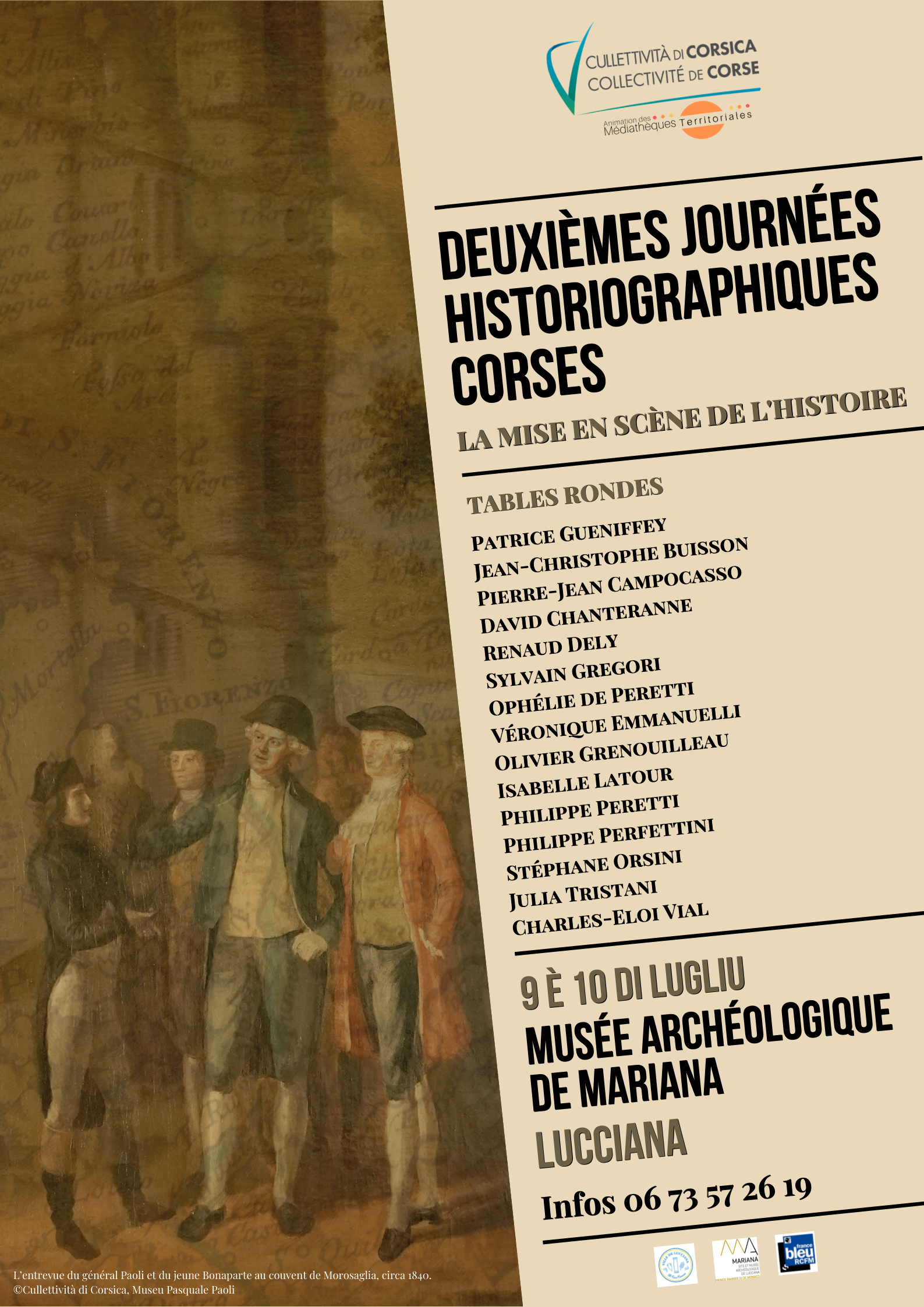 2èmes Journées historiographiques Corses "La mise en scène de l'Histoire" - Musée Archéologique de Mariana - Lucciana