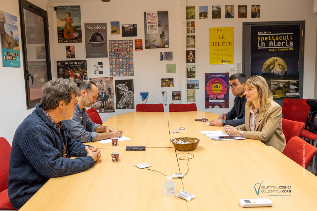 Dernier jour du séminaire organisé par la Collectivité de Corse - Direction de la Culture - Échanges avec la Conseillère Exécutive en charge de la culture Antonia Luciani
