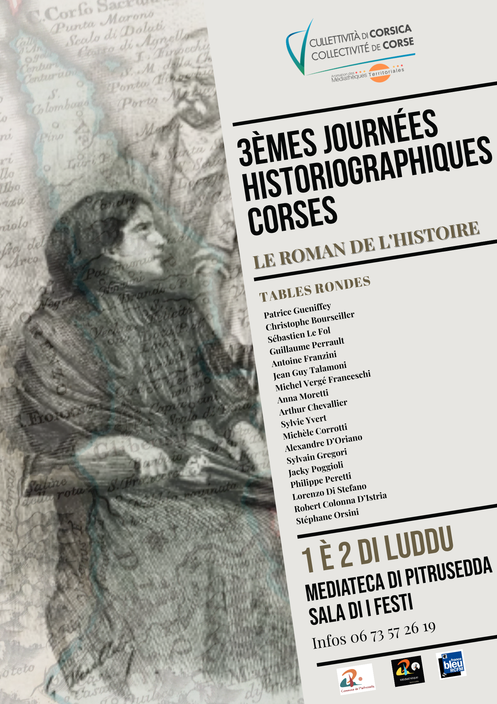 Retour en images : Les 3èmes Journées historiographiques Corses "Le roman de l’histoire" - Mediateca è Sala di i festi di Pitrusedda