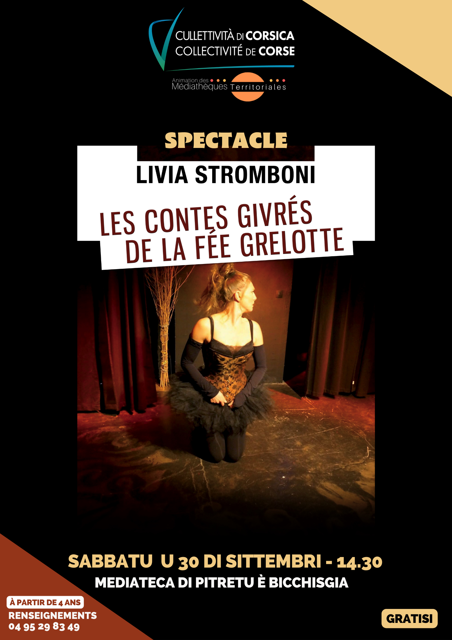 Les contes givrés de la fée Grelotte mis en scène et interprétés par Livia Stromboni - Mediateca di Pitretu è Bicchisgià