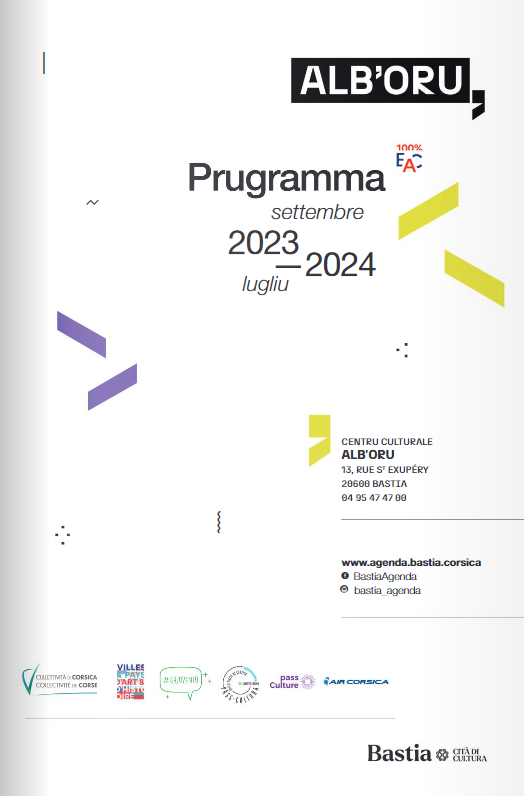 Programmation du Centre culturel Alb'Oru - De septembre 2023 à juin 2024