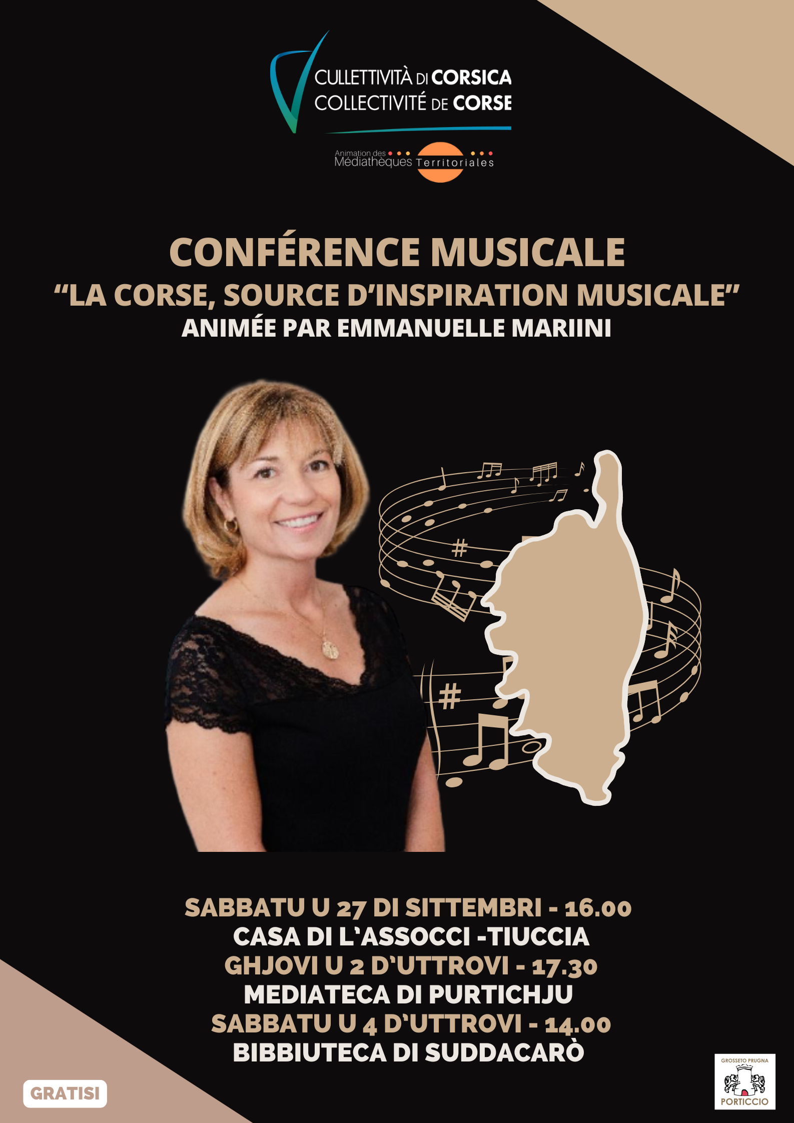 Conférence musicale « La Corse, source d’inspiration musicale » animée par Emmanuelle Mariini