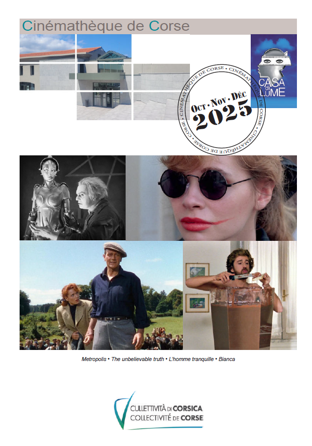 Programmation de la Cinémathèque de Corse - Casa di Lume d'octobre à décembre