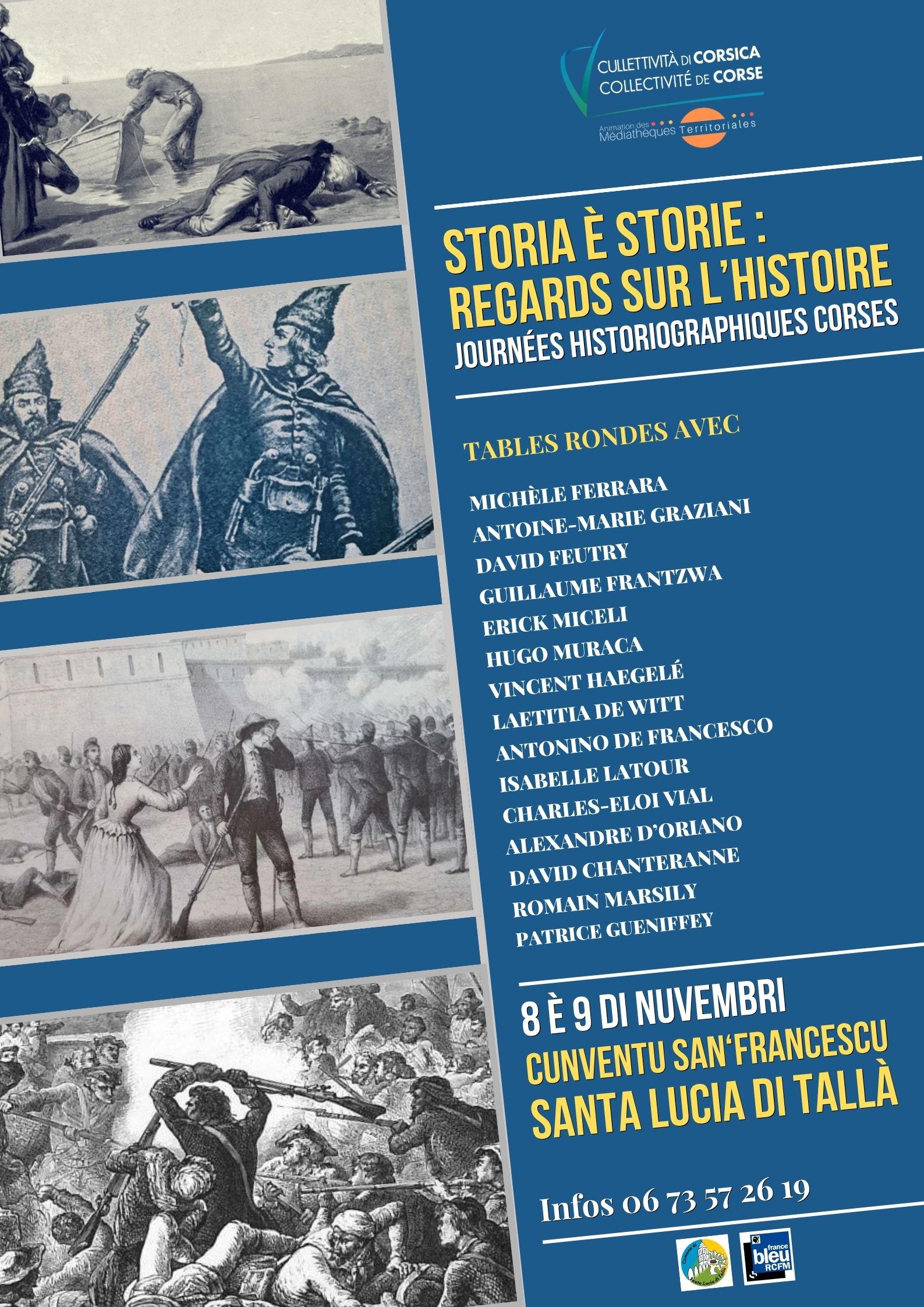 Storia è storie : Regards sur l’Histoire, Journées historiographiques corses organisées par la Collectivité de Corse - Direction de la Culture