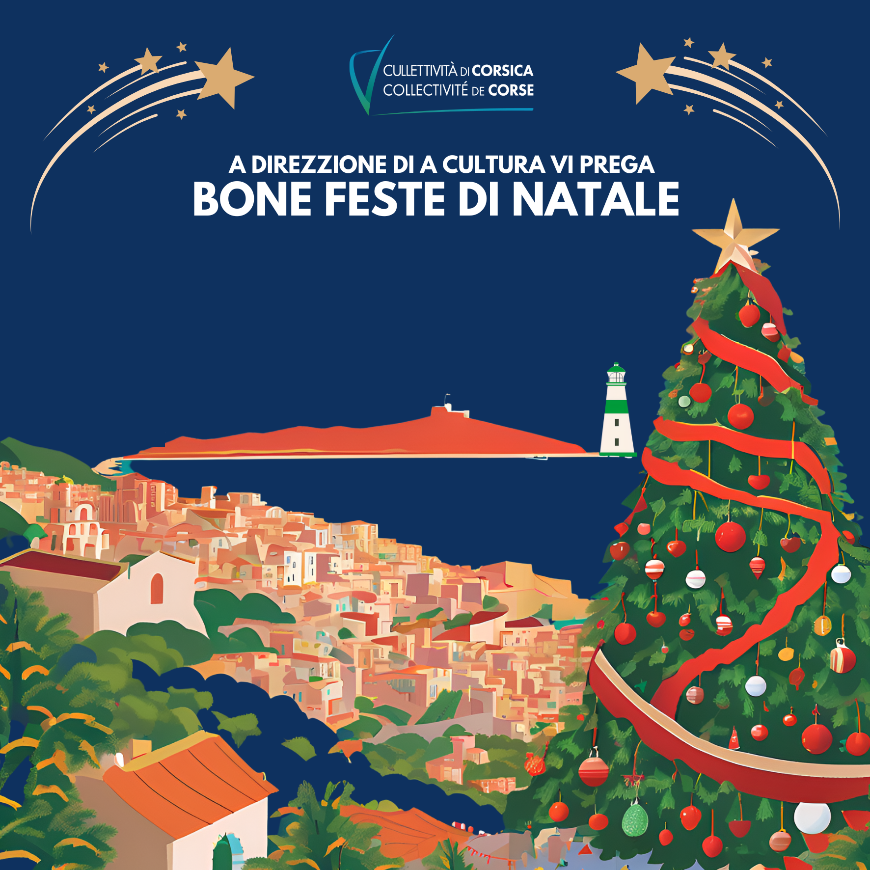 A Direzzione di a Cultura vi prega BONE FESTE DI NATALE !