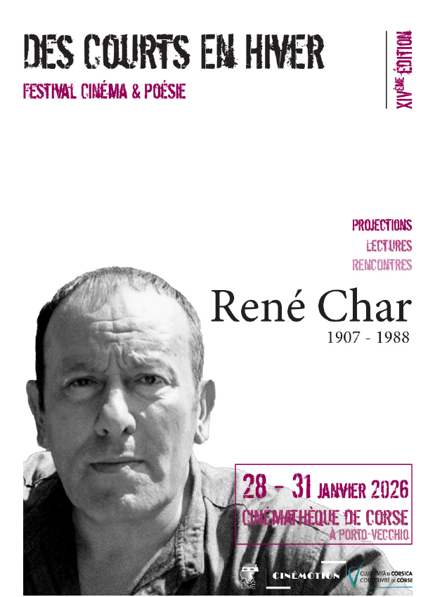 14ème édition du Festival des Courts en hiver proposé par Cinémathèque de Corse en partenariat avec l'association Cinémotion - Cinémathèque de Corse - Portivechju / Espace Saint-Jacques - Bunifaziu