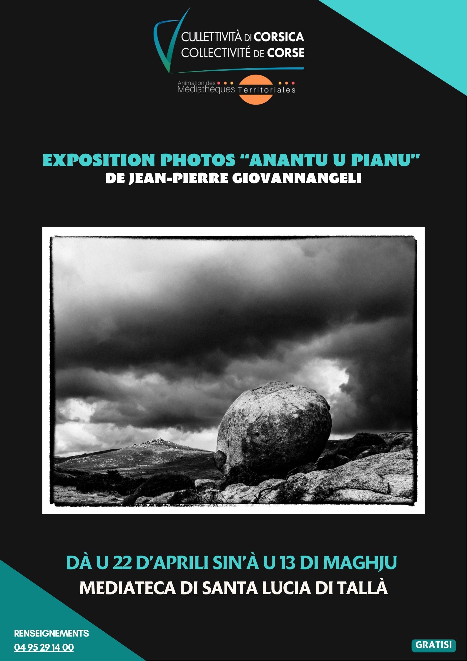 Exposition photos « Anantu u pianu » de Jean-Pierre Giovannangeli - Mediateca territuriale di Santa Lucia di Tallà
