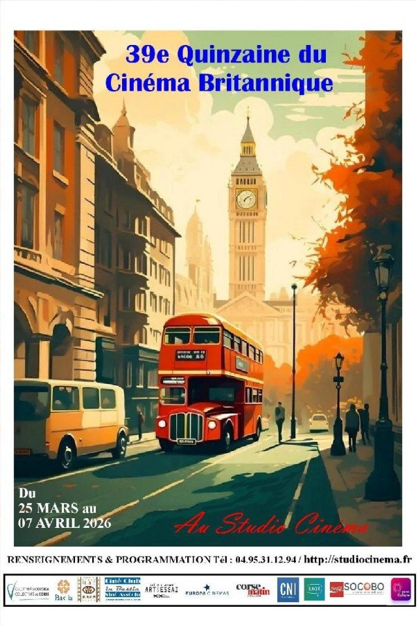 39e Quinzaine du Cinéma Britannique - Cinéma Le Studio - Bastia 