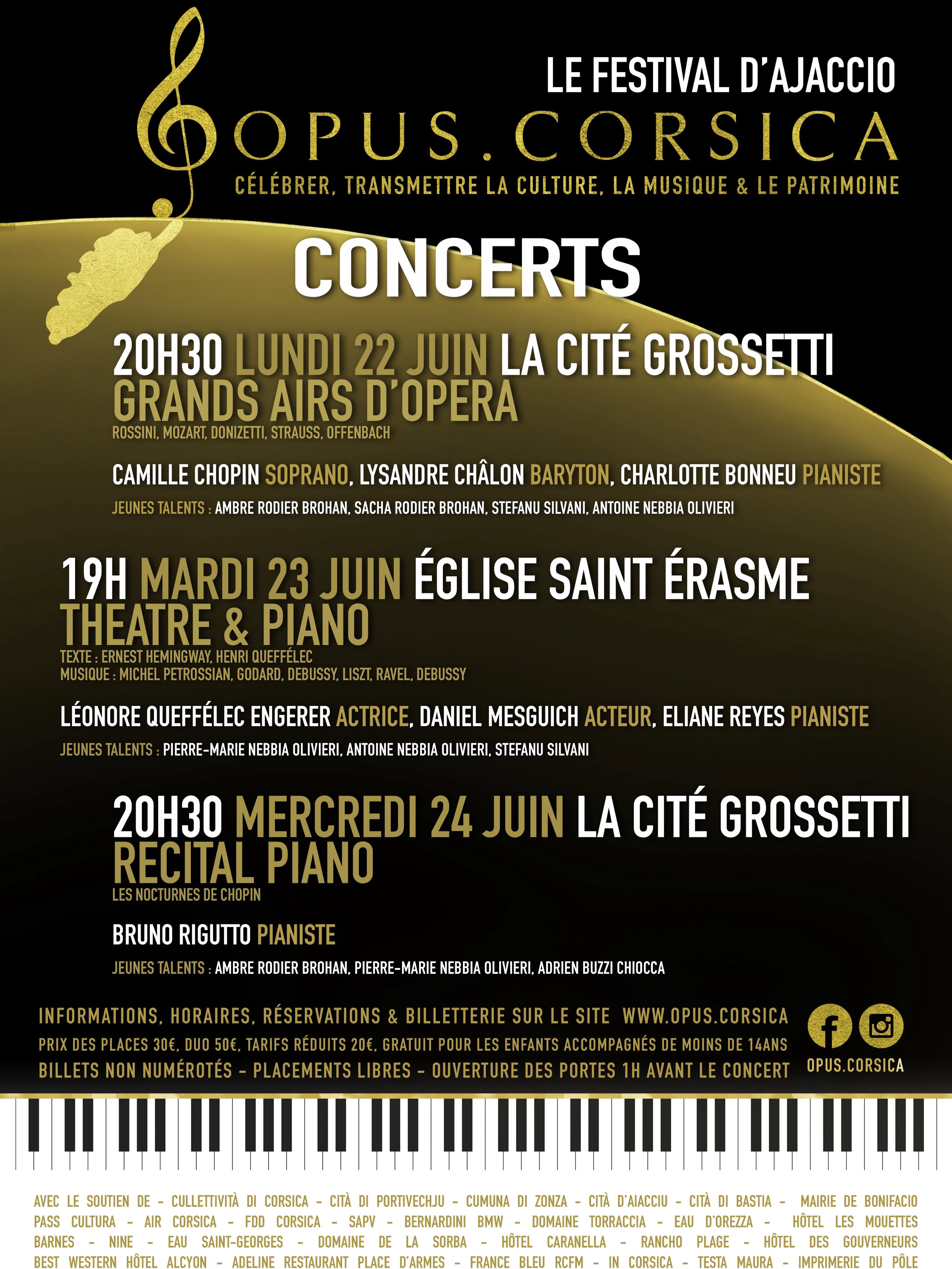 Festival  "Opus Corsica" - Cité Grossetti et Église Saint-Érasme - Aiacciu 