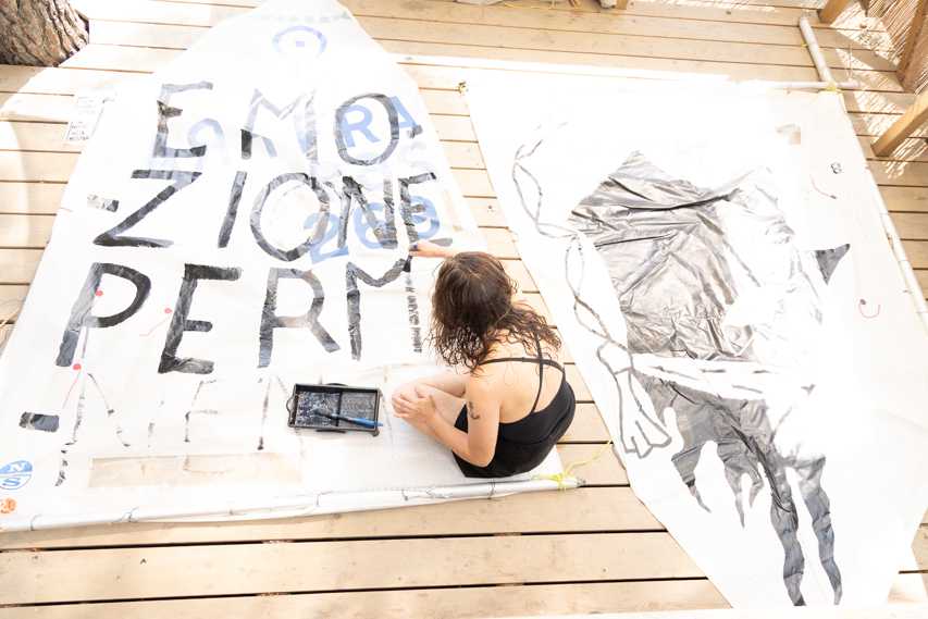 Retour en images de la résidence de création de l’artiste Pauline Fondevila, menée par le FRAC Corsica du 22 au 26 juin 2026 – Base nautique de la Marana – Bastia