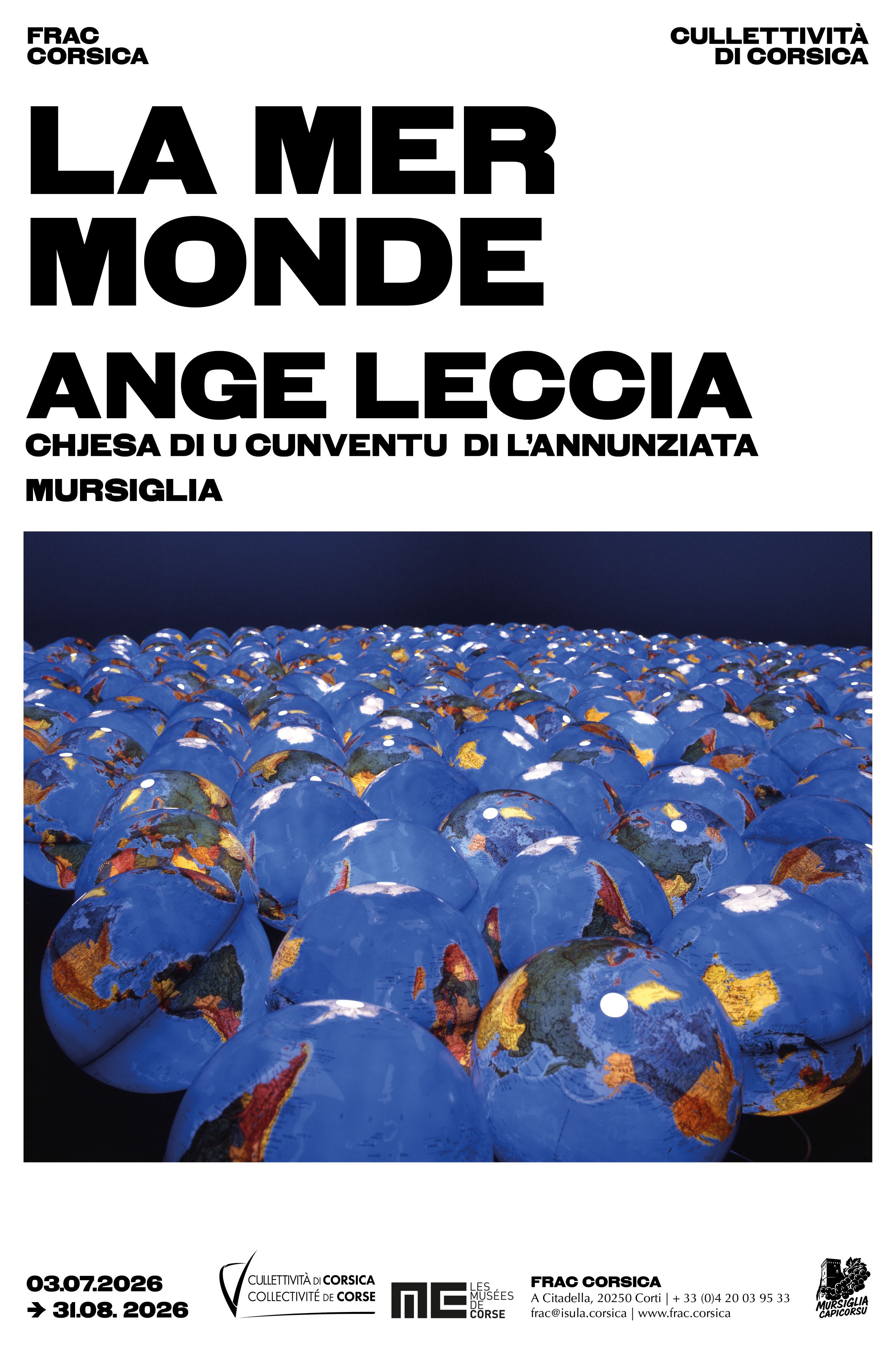 Exposition du FRAC Corsica "La Mer Monde" Ange Leccia - Église du Couvent - Mursiglia