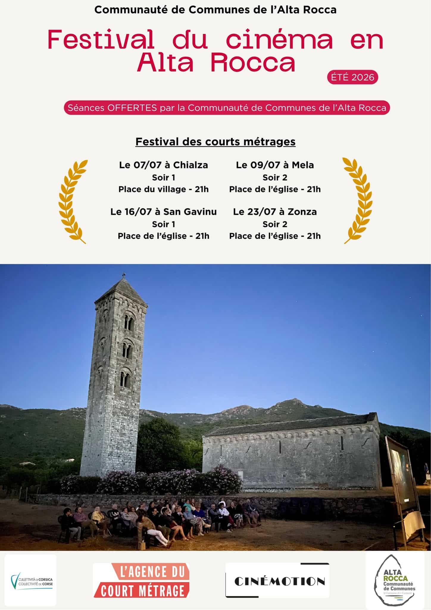 Festival du Cinéma en Alta Rocca - Chialza / Mela / San Gavinu di Carbini / Zonza