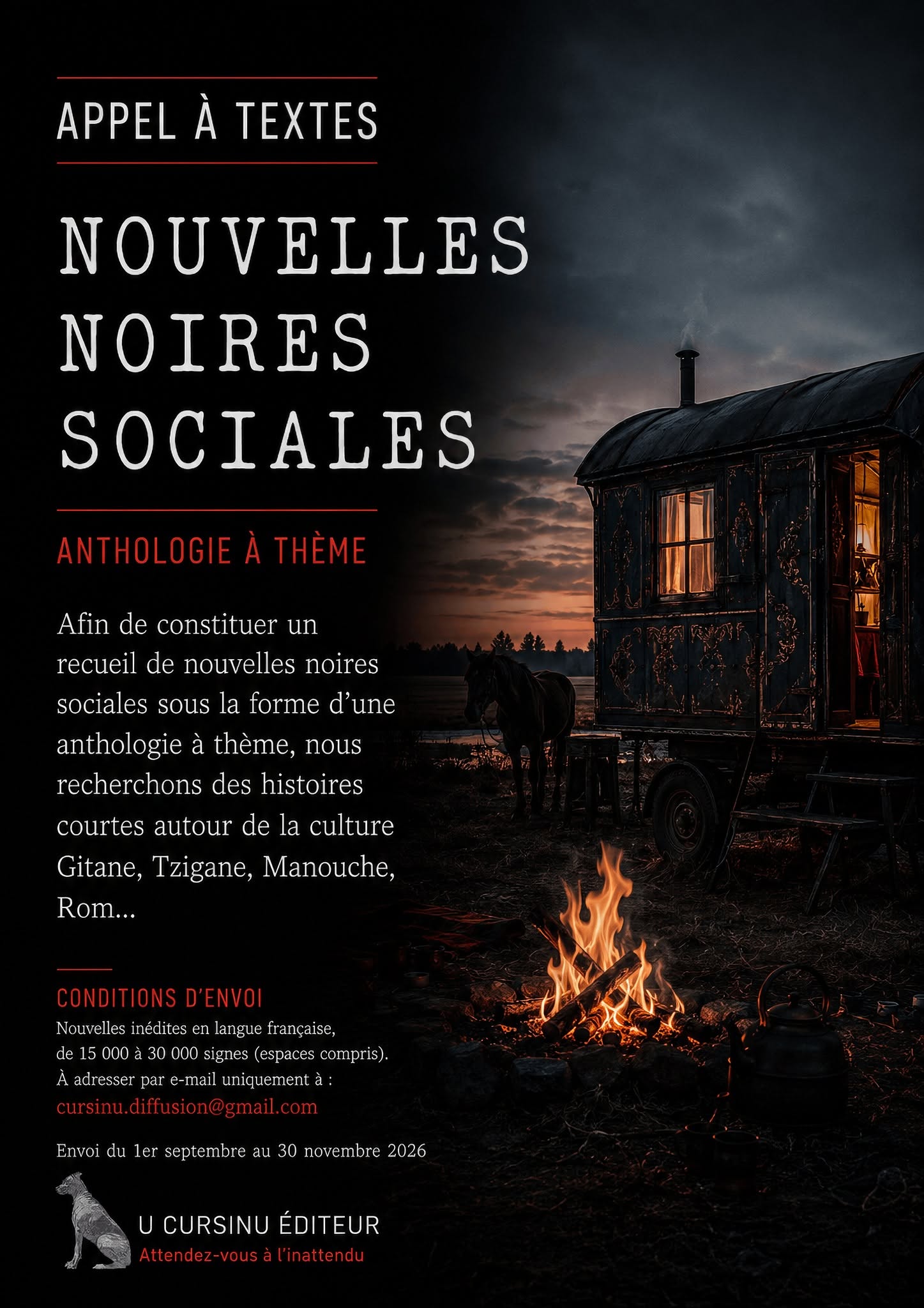 Appel à textes - Nouvelles noires sociales / Anthologie à thème par les Éditions U Cursinu