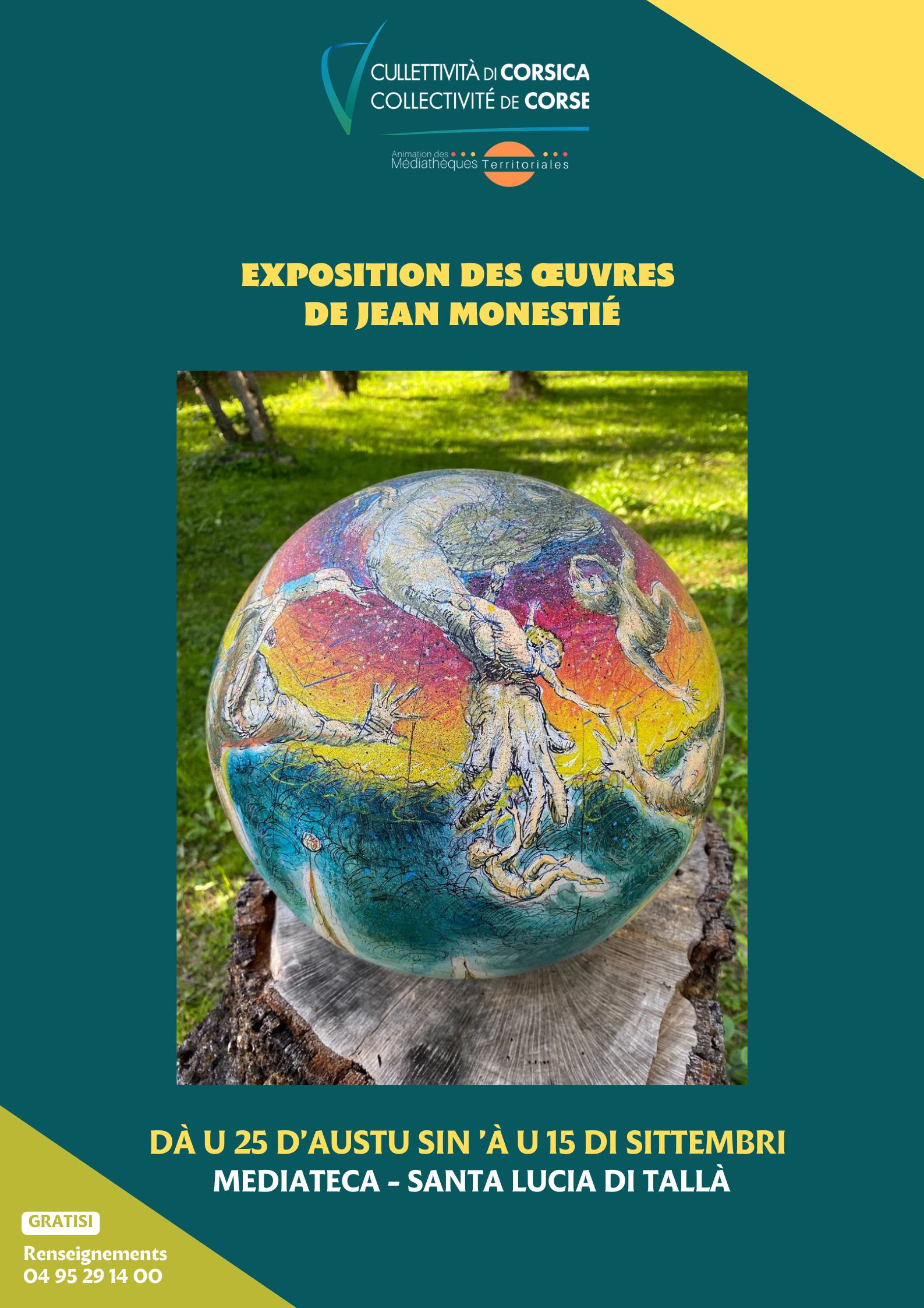 Exposition des œuvres de Jean Monestié - Mediateca territuriale di Santa Lucia di Tallà
