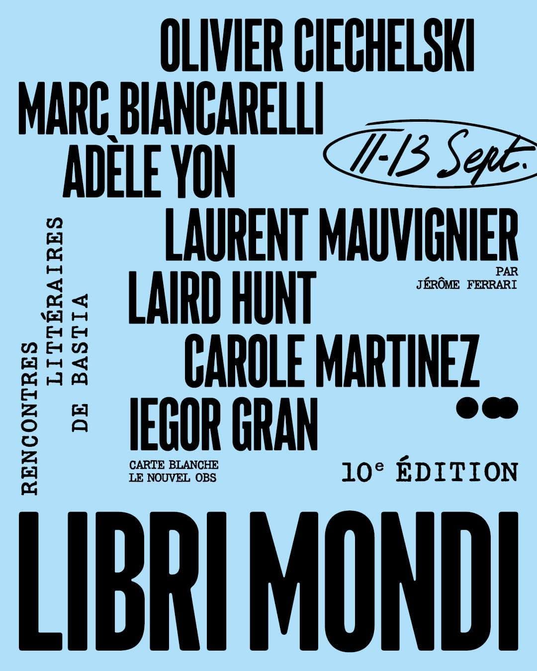Libri Mondi : Rencontres Littéraires de Bastia, 10ème édition - Musée de Bastia