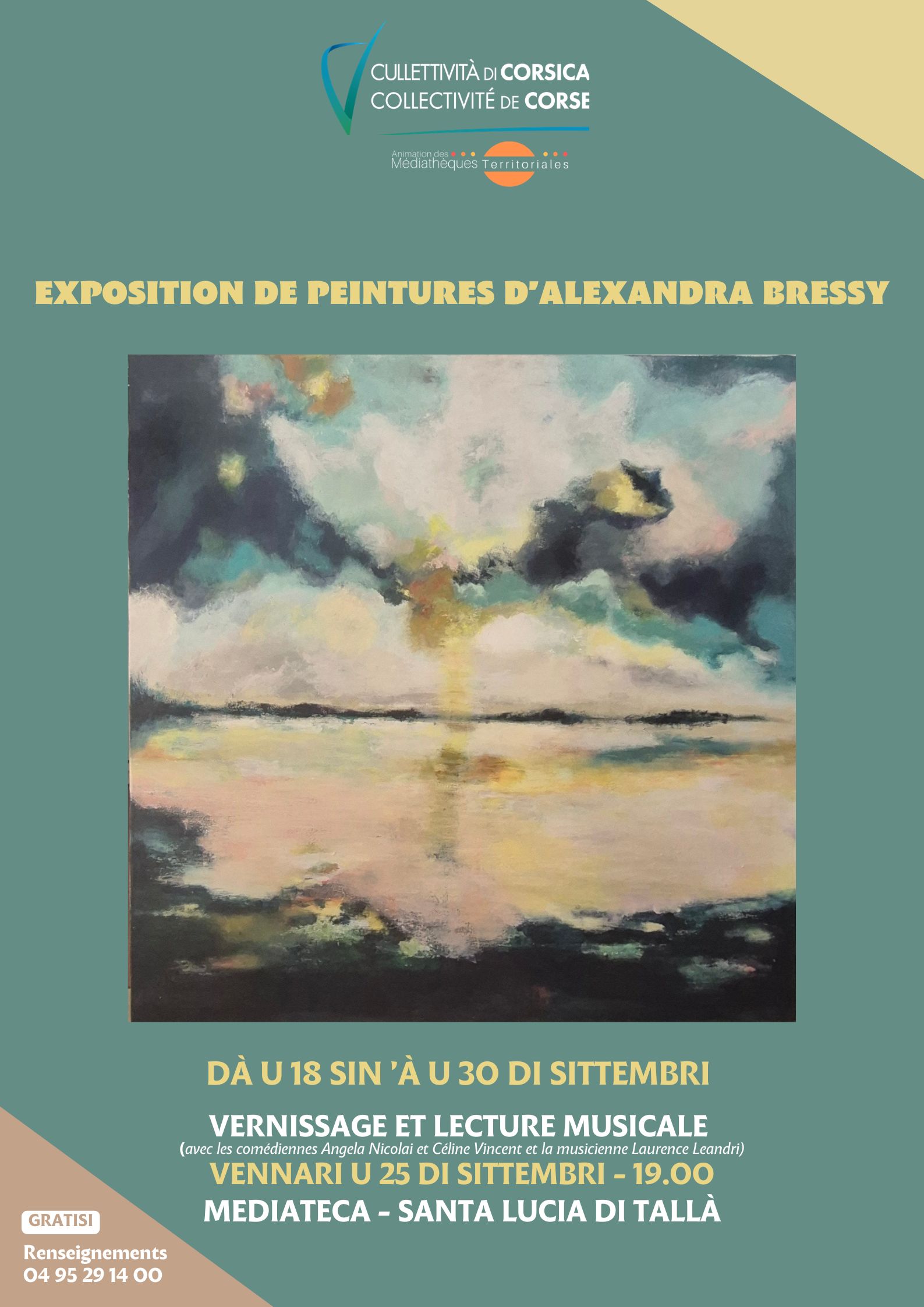 Exposition de peintures d'Alexandra Bressy - Mediateca territuriale di Santa Lucia di Tallà