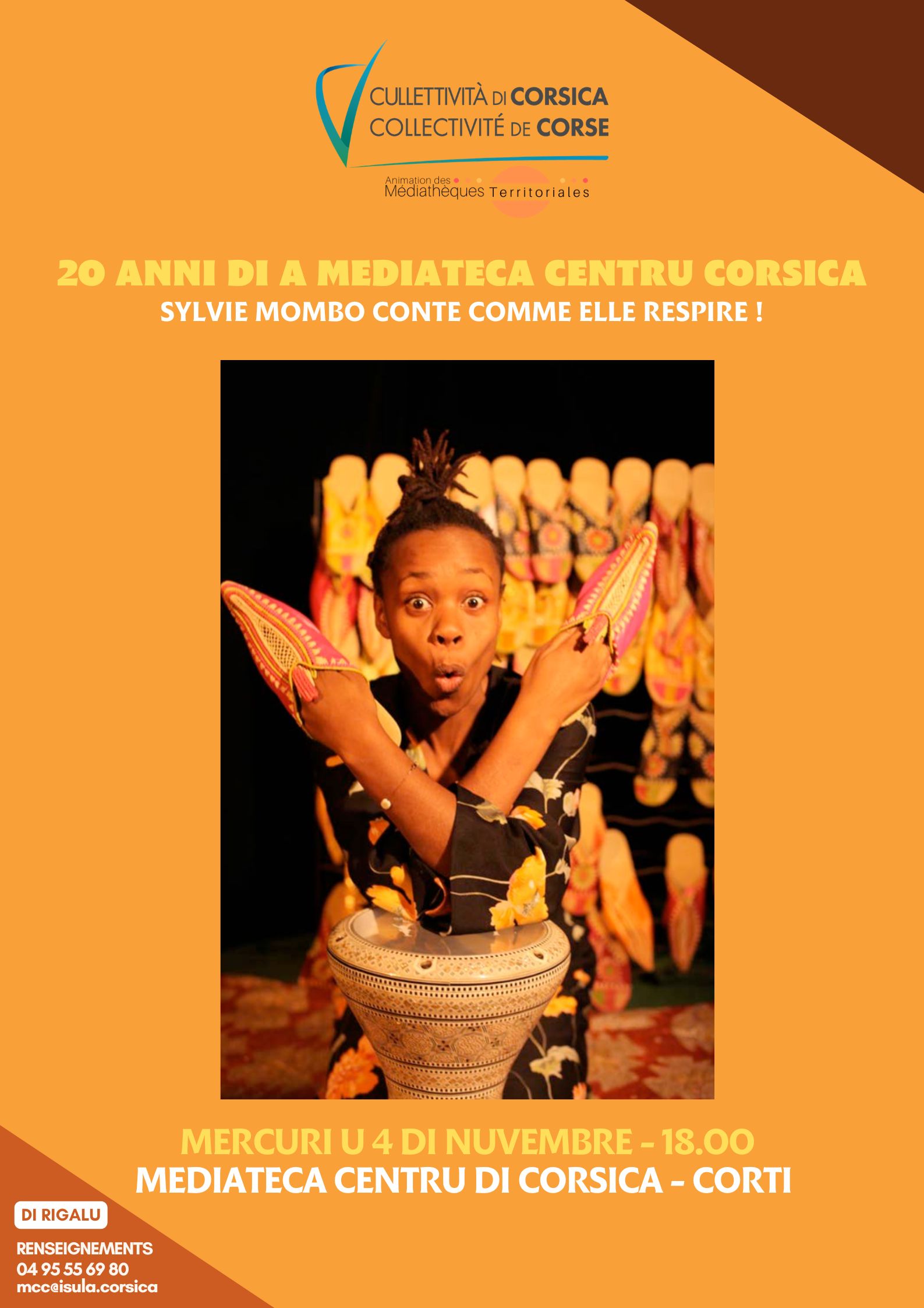 20 anni di a Mediateca Centru Corsica / Sylvie Mombo conte comme elle respire ! - Mediateca Centru di corsica - Corti 