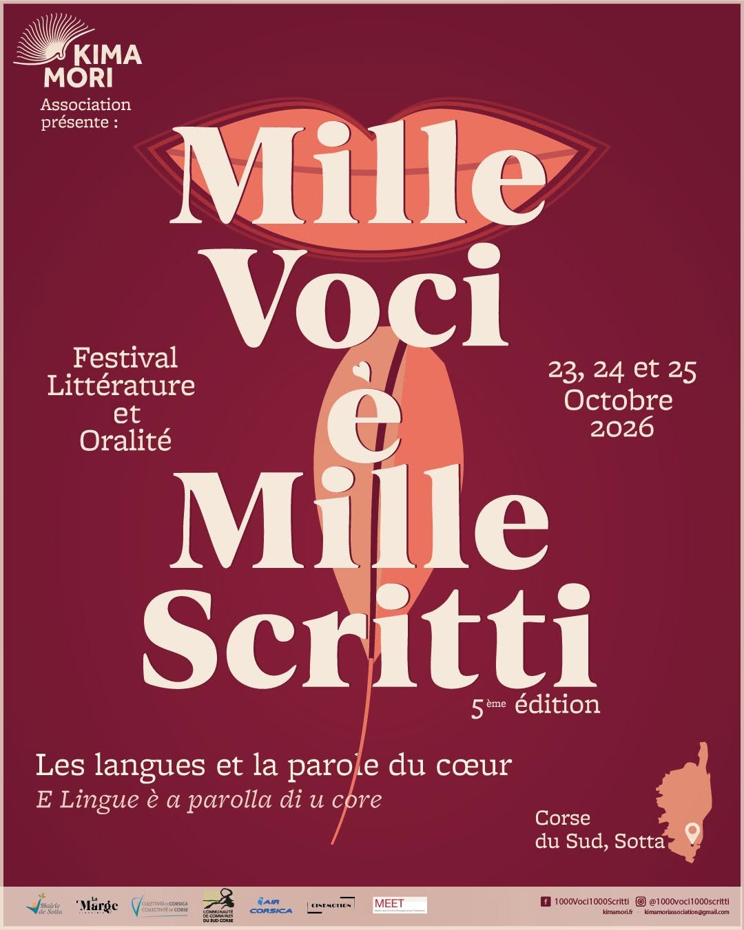 5ème édition du Festival Littérature et Oralité : Mille Voci è Mille Scritti - Sotta 