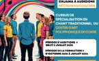Chjama à audizione  : Cursus « Cantu Tradiziunale » du Centre d’Art Polyphonique de Corse