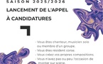 Appel à candidatures Rézo 2025 / 2026 pour tenter de jouer : Samedi 15 novembre à l'Alb'Oru (Bastia), Samedi 22 novembre à l'Aghja (Ajaccio) ou Jeudi 5 mars 2026 au CCU (Corte)
