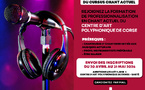 Inscriptions aux auditions du cursus de professionnalisation en "Chant actuel" du Centru d'Arti Pulifonica di Corsica 