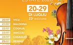 23ème édition du Festival "Sorru in Musica" - Vicu / Balogna / Coghja / Aiacciu / Casaglio / Rennu / Evisa / I Peri / Savone /  Vicu 