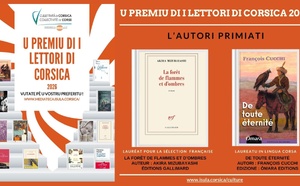 PREMIU DI I LETTORI DI CORSICA 2026 : L'AUTORI PRIMIATI