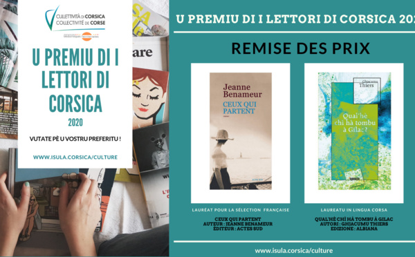 Cérémonie de la remise du Prix des Lecteurs de Corse 2020 