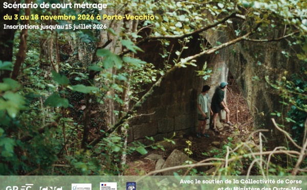 Atelier-Résidence du GREC à Portivechju en partenariat avec la Cinémathèque de Corse : Scénario de court métrage, du 3 au 18 novembre 2026