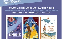 Retour en images sur le regroupement final du prix littéraire des collégiens de Corse "Libri Sparti" 2026 ( Vote et spectacle de lectures) - Mediateca territuriale di Santa Lucia di Tallà