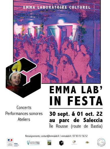 Emma lab'in Festa …. Les 30 et 01 septembre au Parc de Saleccia. Emma lab'in Festa …. Les 30 et 01 septembre au Parc de Saleccia.