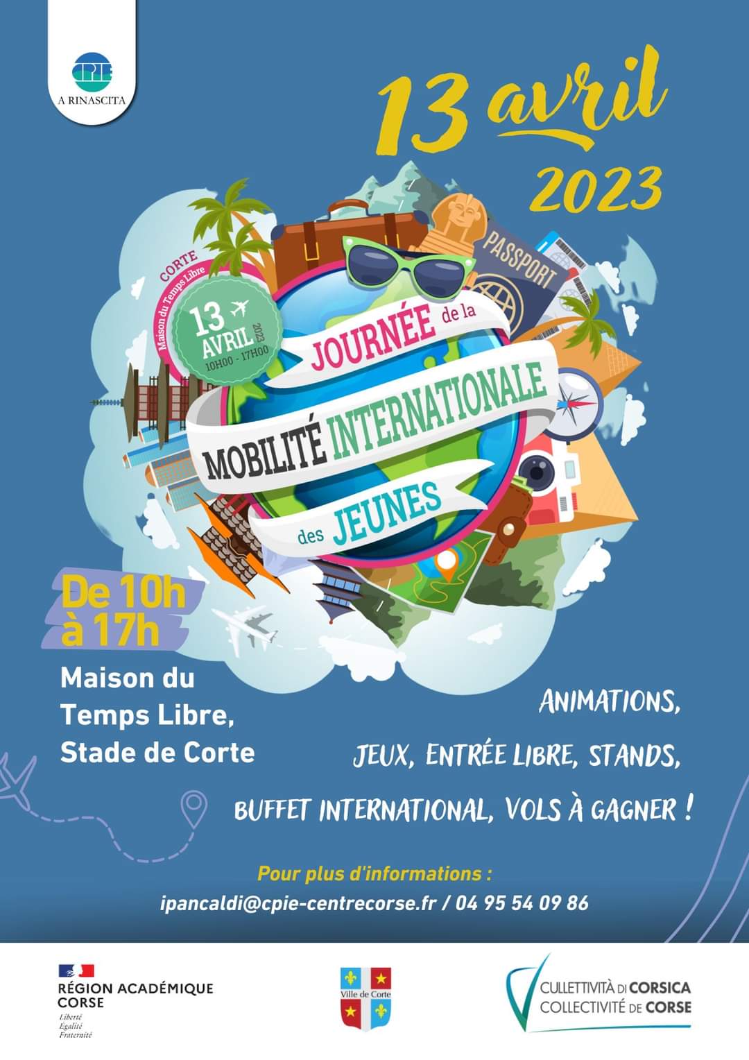 Journée de la mobilité internationale des jeunes le 13 avril à Corti