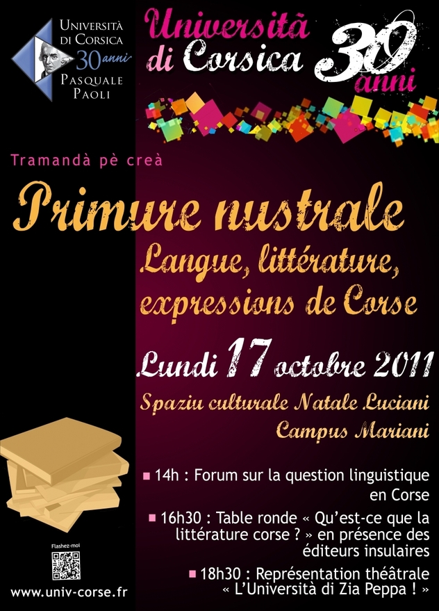 Primure nustrale : lingua, literatura è spressione di Corsica Primure nustrale : lingua, literatura è spressione di Corsica