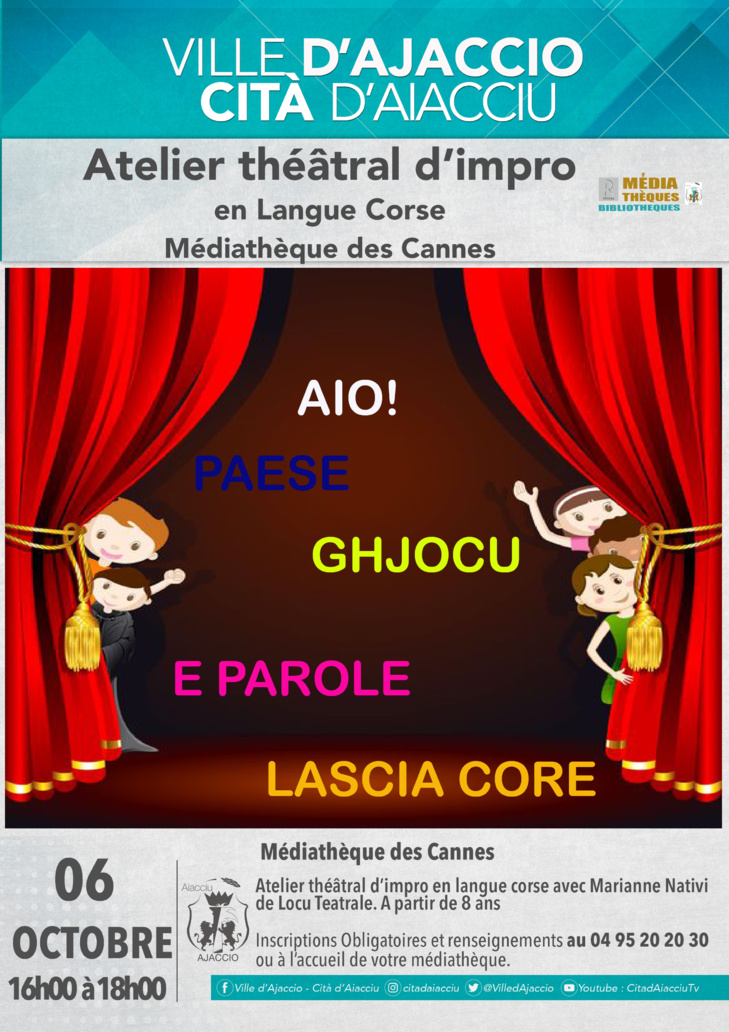 Un'ochju nant'à a "CITÀ D'AIACCIU" per i 10 anni di a FESTA DI A LINGUA di u 2021! Un'ochju nant'à a "CITÀ D'AIACCIU" per i 10 anni di a FESTA DI A LINGUA di u 2021!